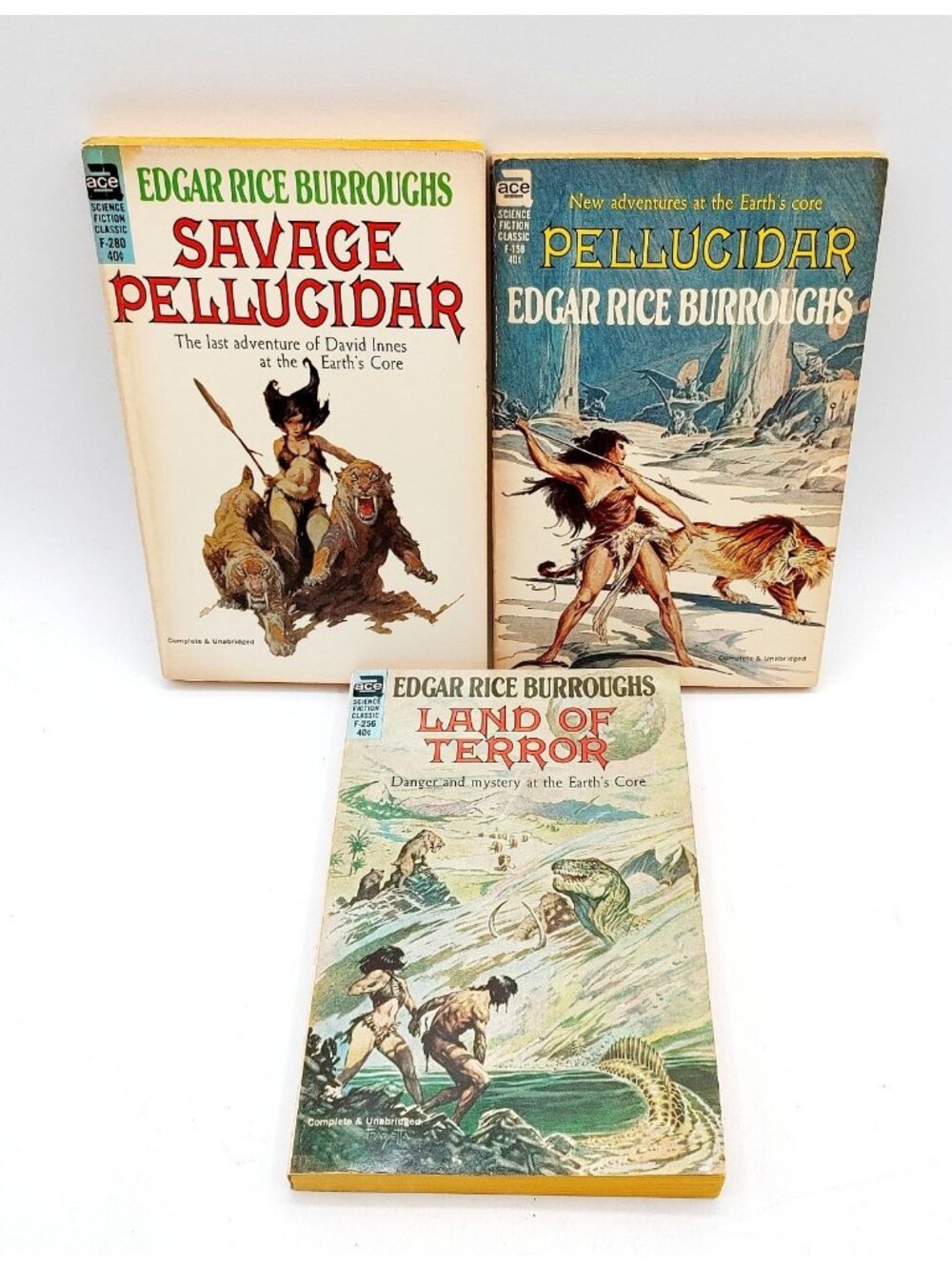 Edgar Rice Burroughs Pellucidar, SAVAGE PELLUCIDAR Land of Terror 1963 PB Books